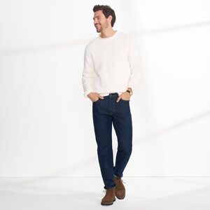 NWT LANDS’ END Square Rigger Straight Fit Coupe Droite Jean. Size 30